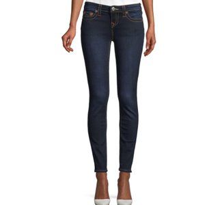 True Religion Halle Mid Rise Super Skinny Jeans 31